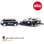 Siku 2569 VW ID Buzz-met-Porsche 911 racing