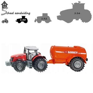 Siku 2003 Massey Ferguson met tank