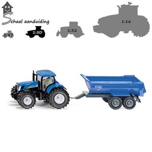 Siku 2004 New Holland met krampe kipper