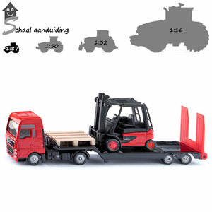 Siku MAN vrachtwagen met Linde heftruck