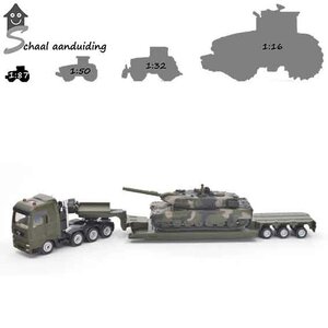 Siku 8317 Leger vrachtwagen met tank