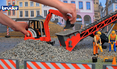 Schaeff minibagger met transportband
