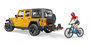 Bruder Jeep met mountainbike