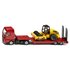 siku 1760 MAN vrachtwagen-met-dieplader en wals