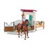Schleich 42710 paardenbox Hannah en Cayenne