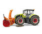 Bruder Claas Axion 950 met sneeuwkettingen en sneeuwblazer (schaal 1:16) OP=OP_